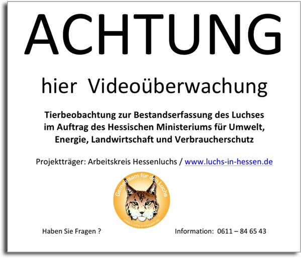 Warnschild Achtung Videoüberrwachung